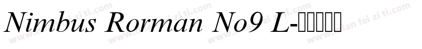 Nimbus Rorman No9 L字体转换